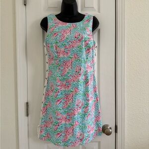 Lilly Pulitzer Delia Shift Dress Lobstah Roll Size 4 Hard to Find Rare Preppy